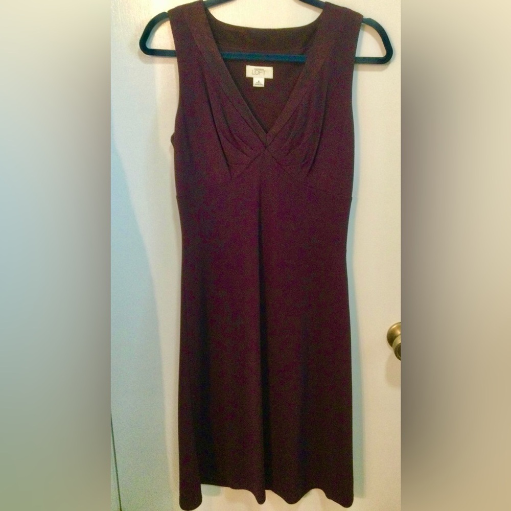 Ann Taylor LOFT plum Women's Dress